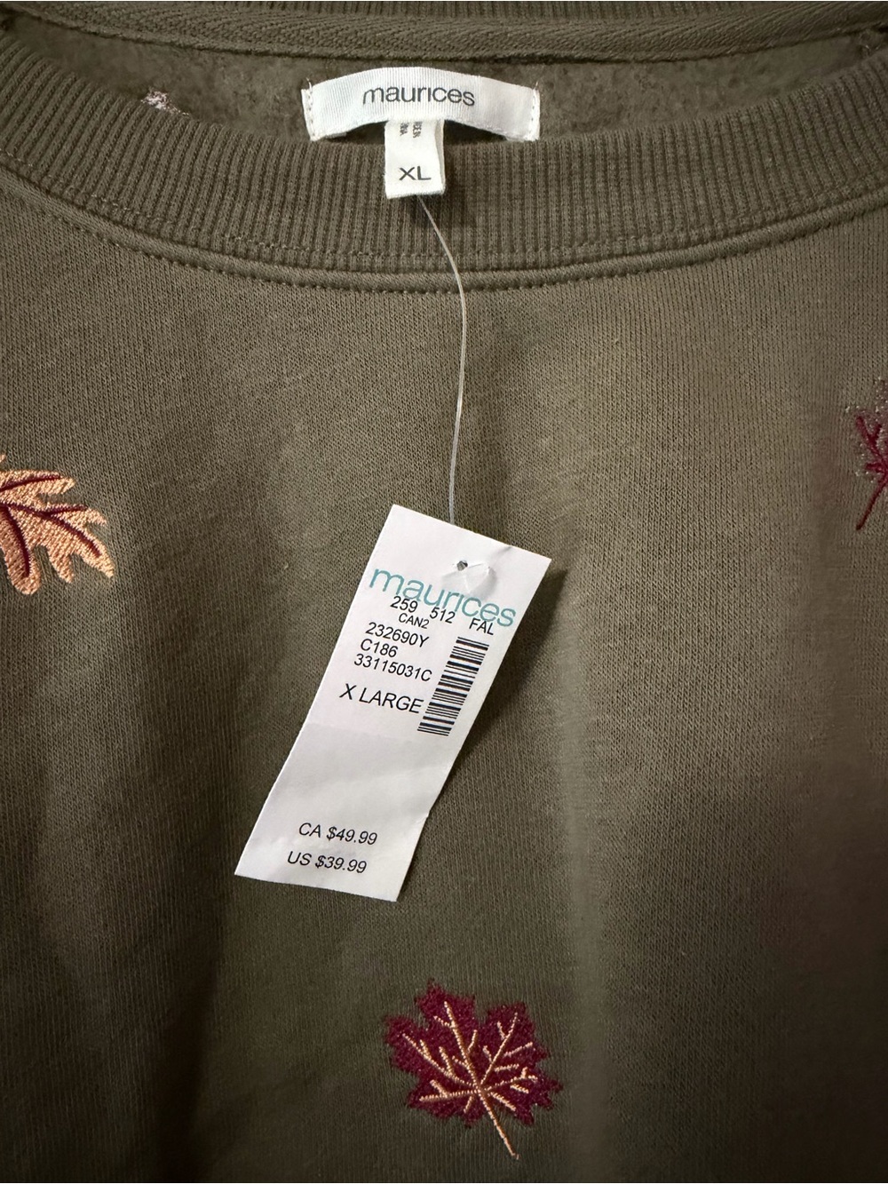 NWT Maurice’s crewneck bundle size XL - Picture 2 of 5